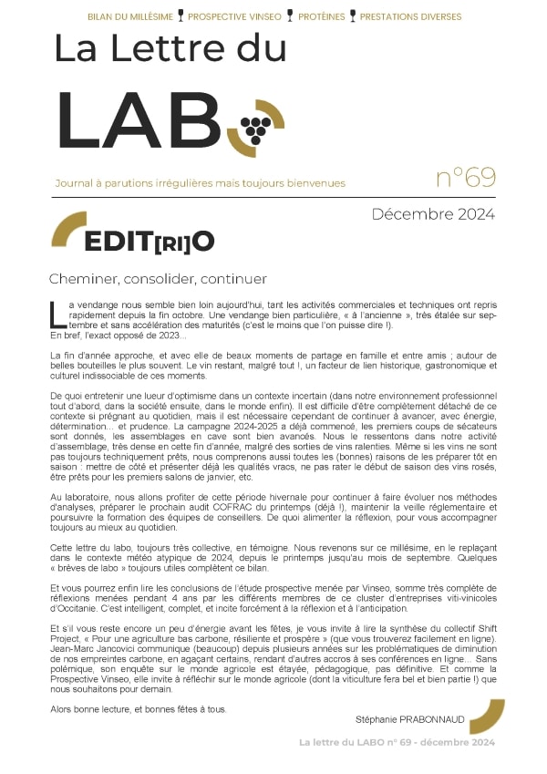 La lettre du Labo n°69 - Décembre 2024